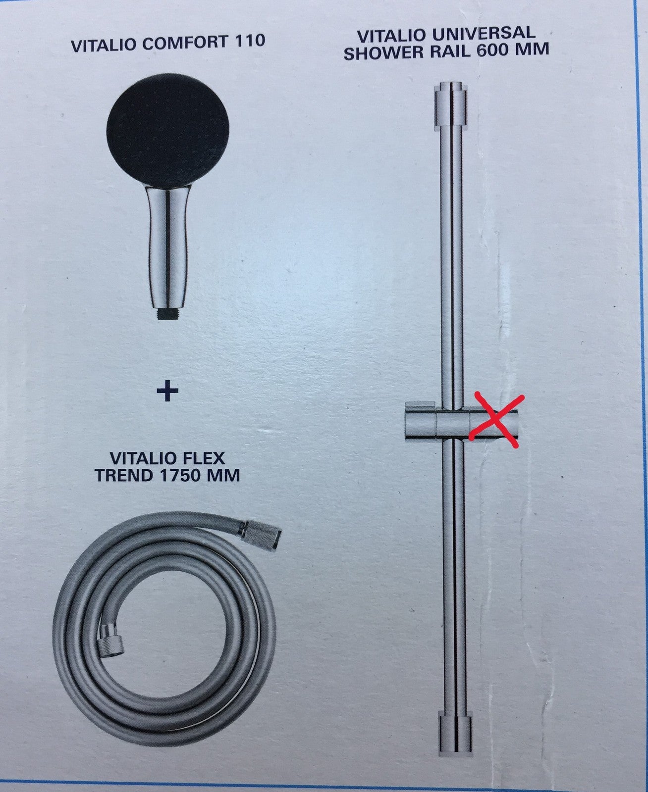 GROHE Vitalio Start Duschset 26032001, 600mm, wassersparend, I33917