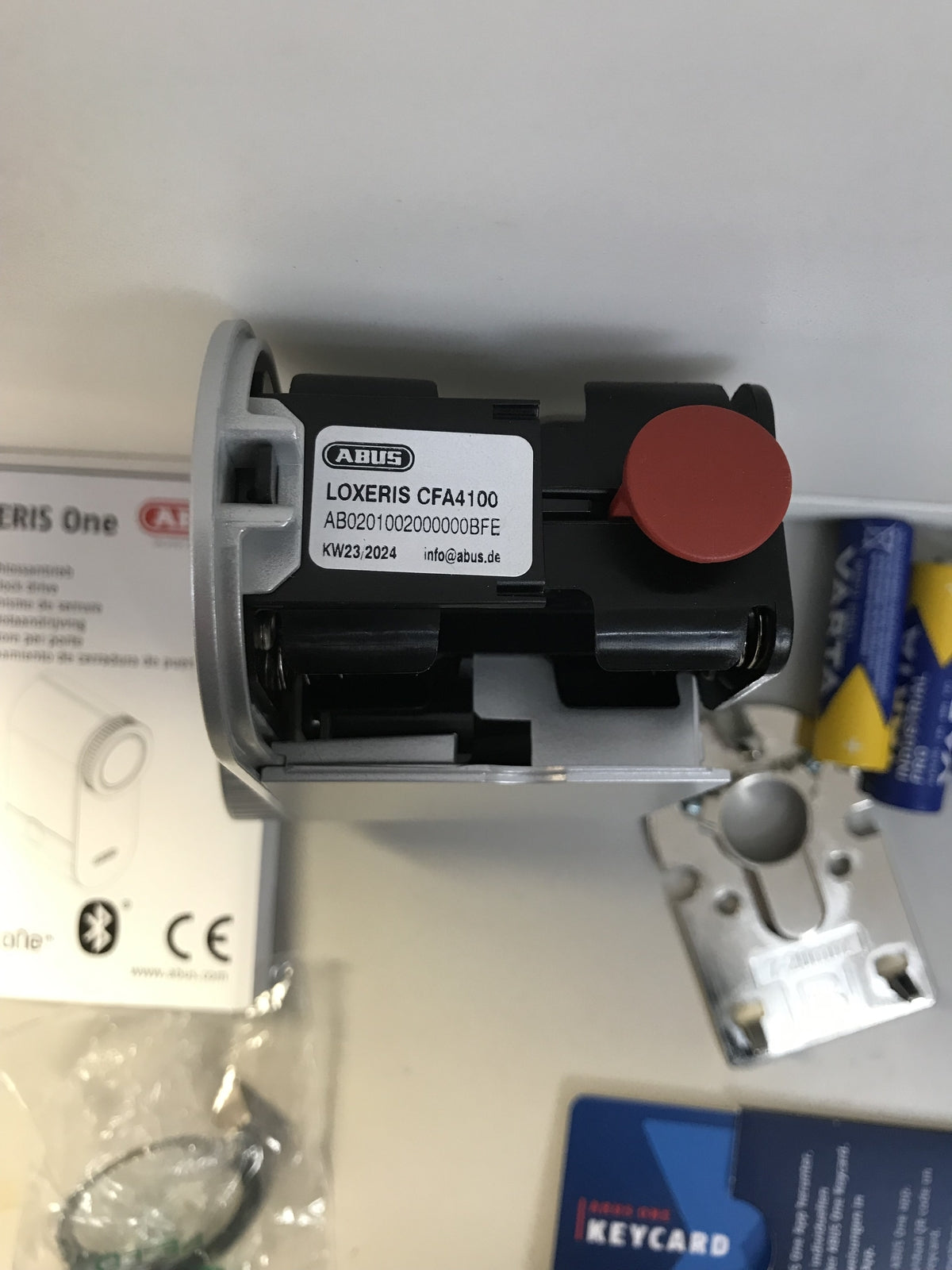 ABUS door lock drive LOXERIS One, smart opening and closing, silver, I32283