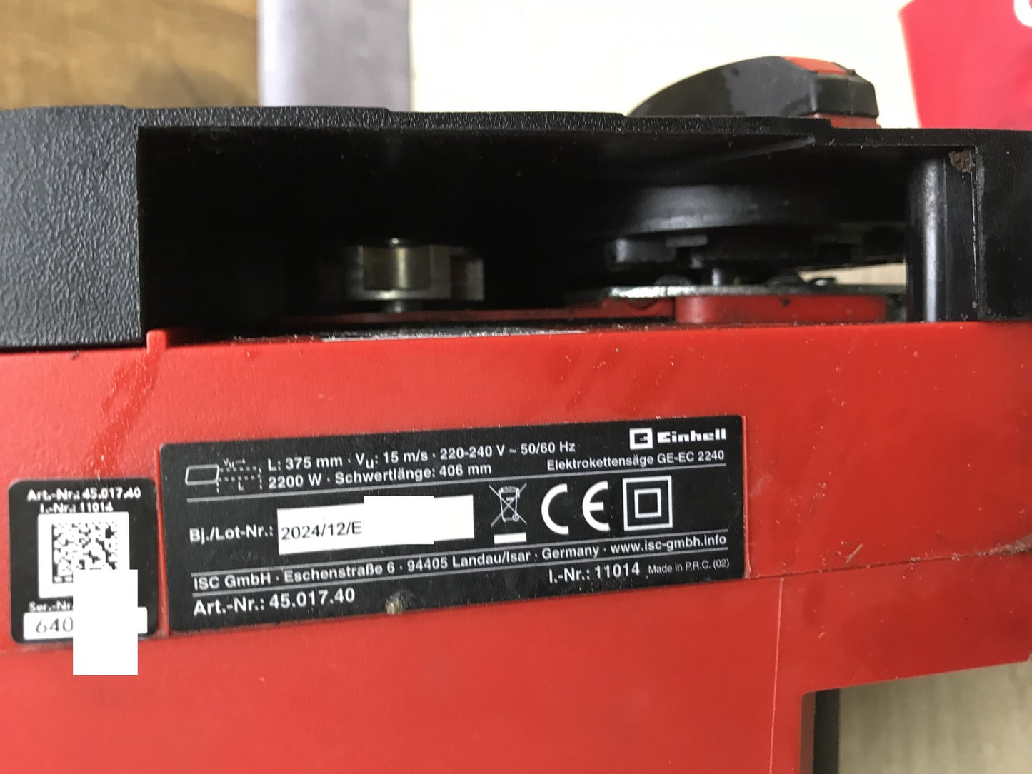 Einhell GE-EC 2240 Electric Chainsaw 2200W (4501740), I33064