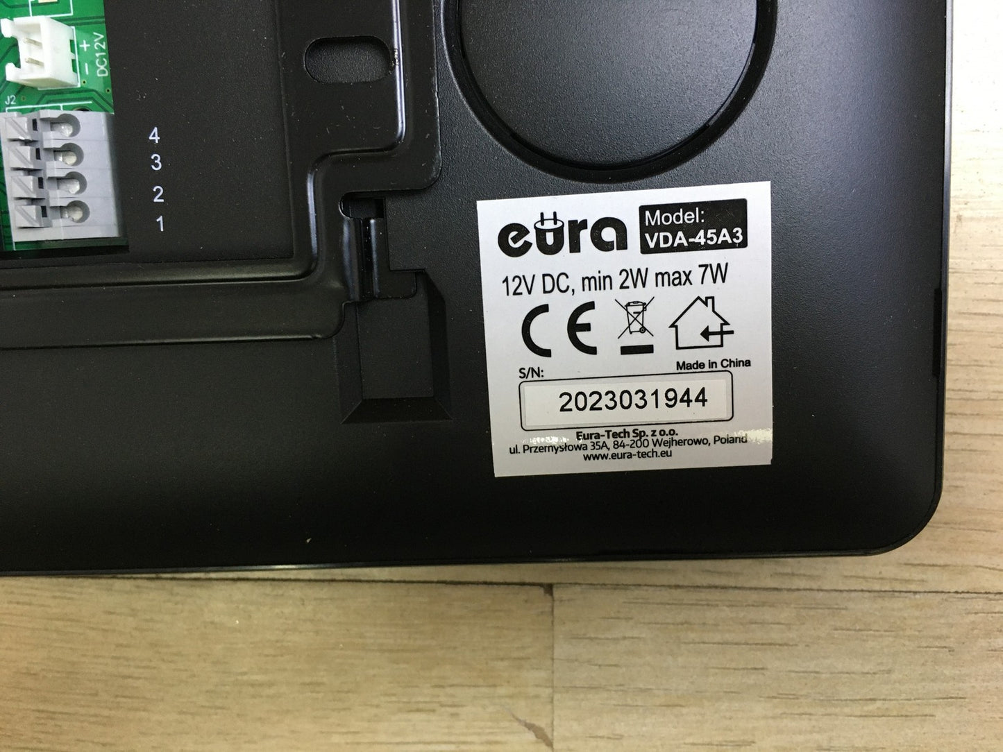 Eura VDP-45A3 Alpha Video-Türsprechanlage 4 Draht, 7-Zoll-Fardmonitor, I33276