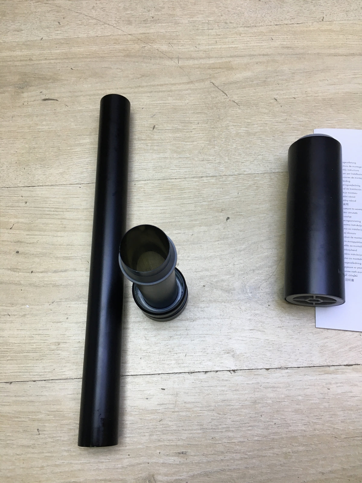 hansgrohe 52105670 Flowstar S siphon, drain for washbasin, matt black, I30525