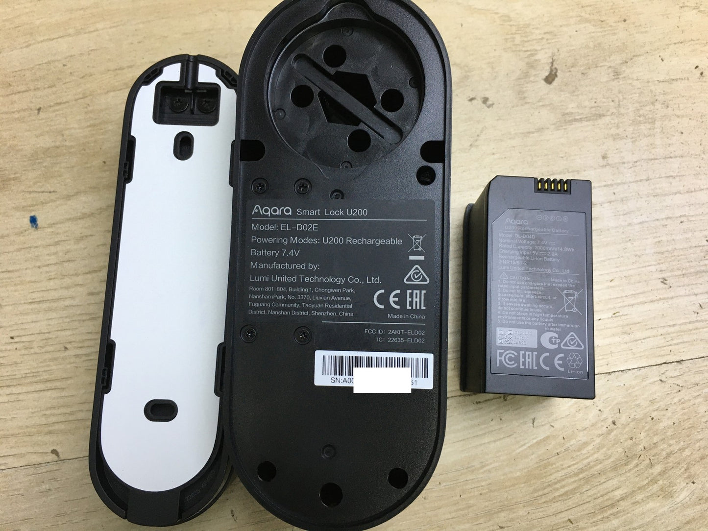 Aqara Smart Lock U200 Smartes Türschloss (mit Fingerabdruck), Matter, I34068