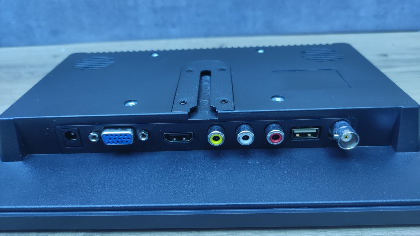 Camecho Monitor 10.1" TFT-LCD WSVGA 1024x600 HDMI VGA BNC AV-In USB Lautsprecher