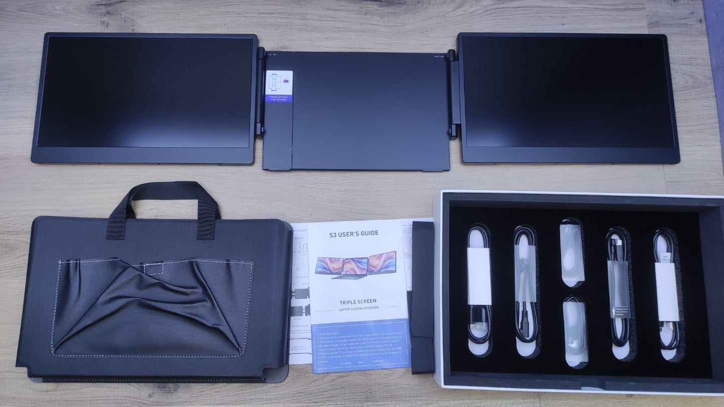 Laptomo S3 Portable Monitor Erweiterung für Laptop 14" FHD 1920x1080 HDMI USB-C