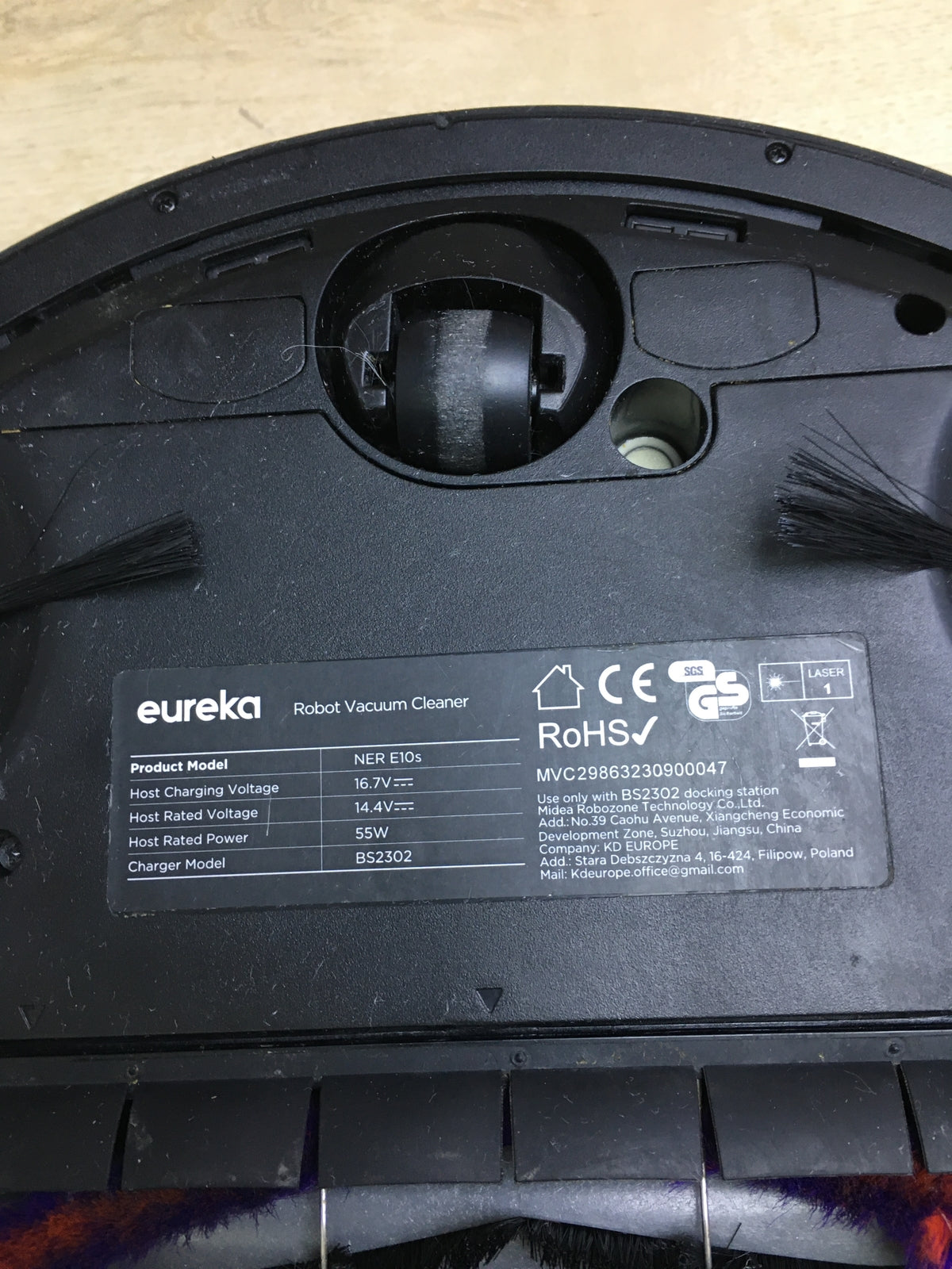 EUREKA NER E10s vacuum/mop robot with bagless vacuum station, I29636