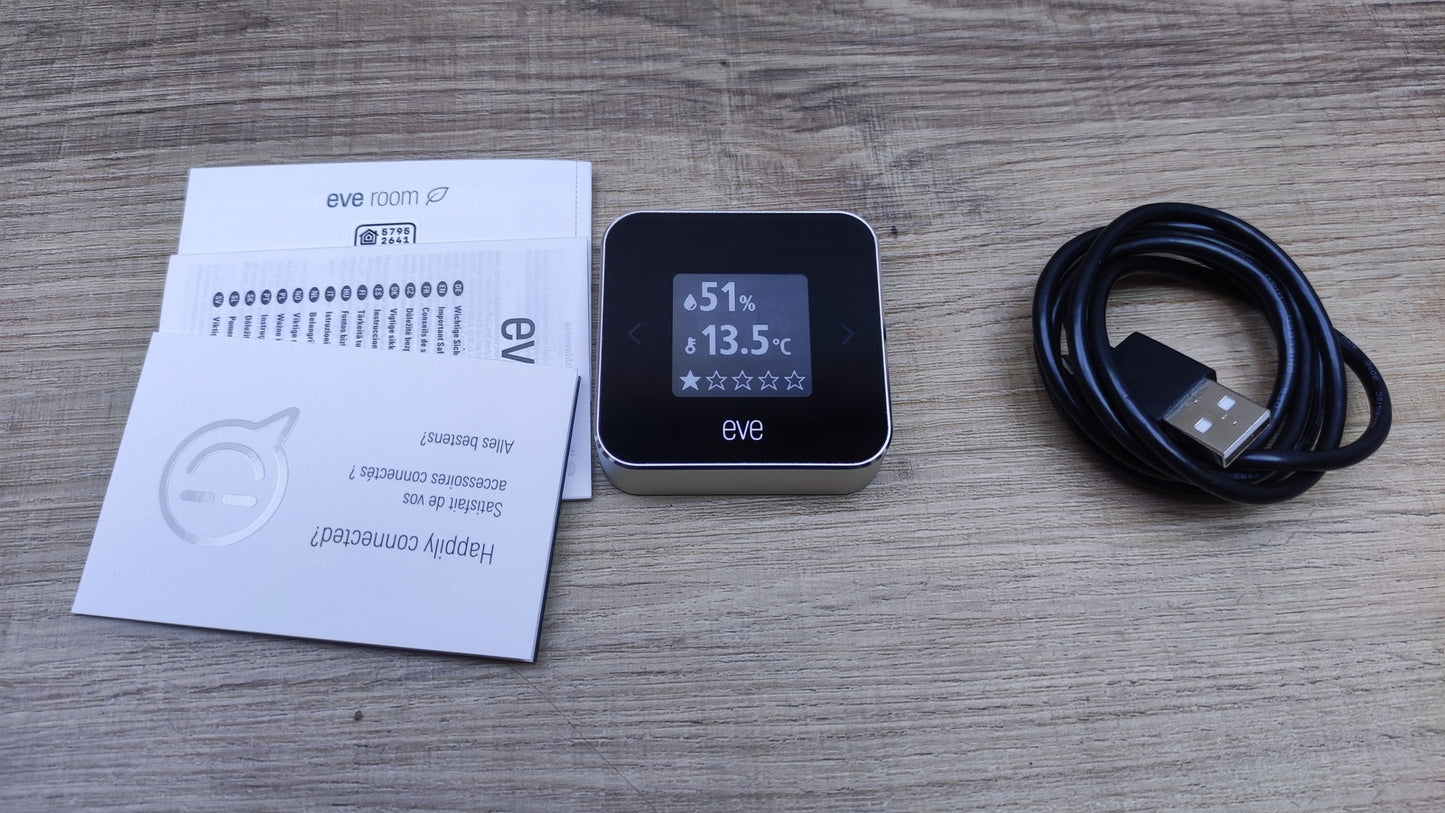 Eve Room 20EBX9901 Indoor Climate & Air Quality Monitor, I30884