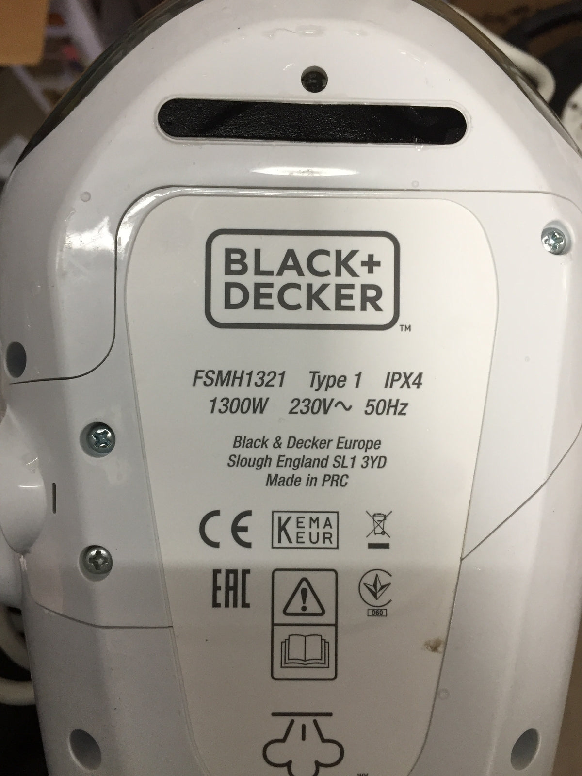 Black + Decker FSMH1321-QS steam cleaner broom, I31034