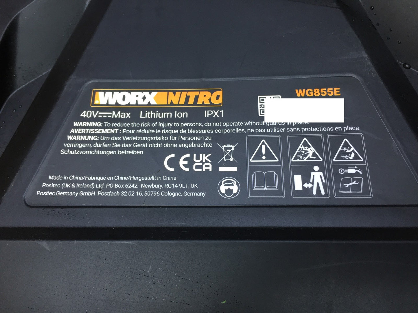 WORX Nitro Akku-Vertikutierer & Rasenlüfter WG855E Solo, bis zu 400 ㎡, I34145