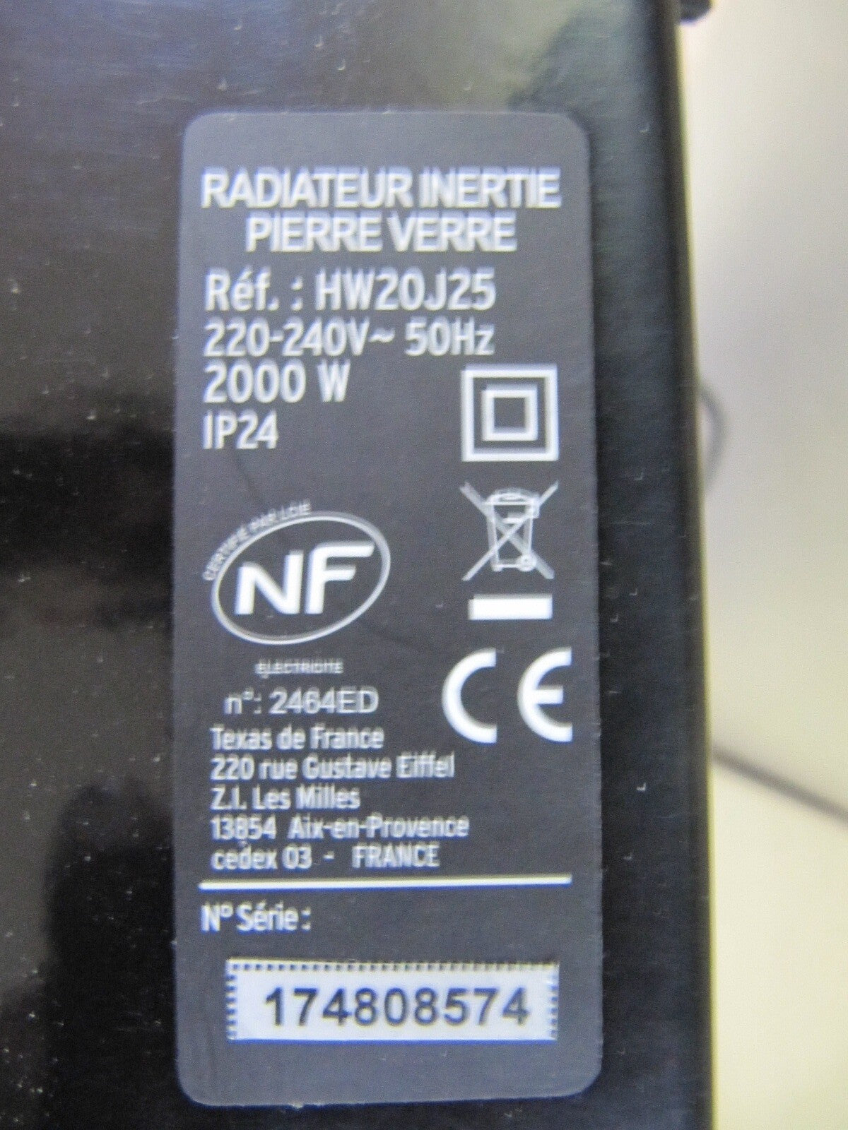 Carrera Heizkörper Heigerät Keramik Glas LCD 2000 W schwarz Rechnung D43956