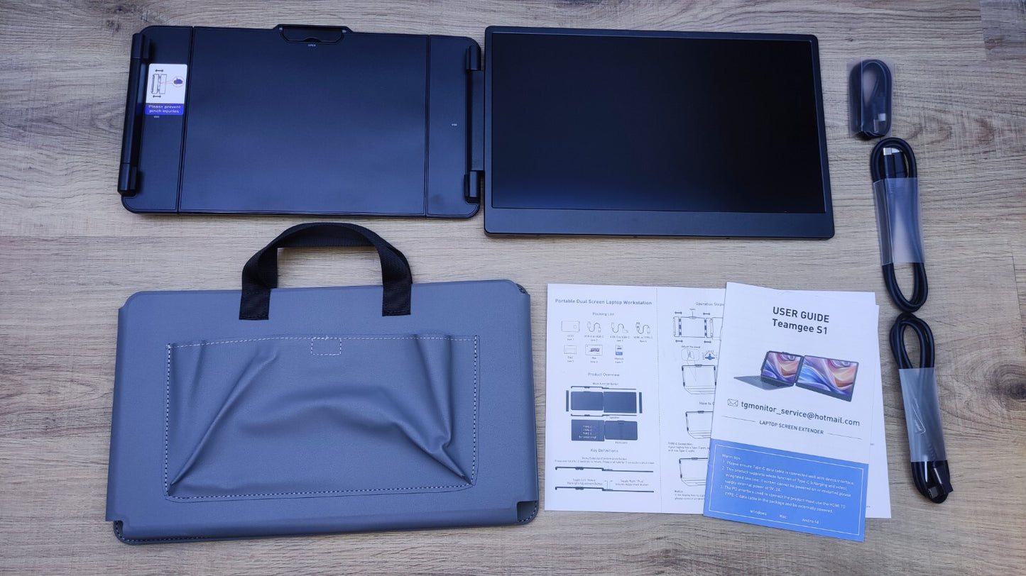 Teamgee Tragbarer Monitor Extender S1 14" Extender FHD 1920x1080 HDMI USB-C 60Hz