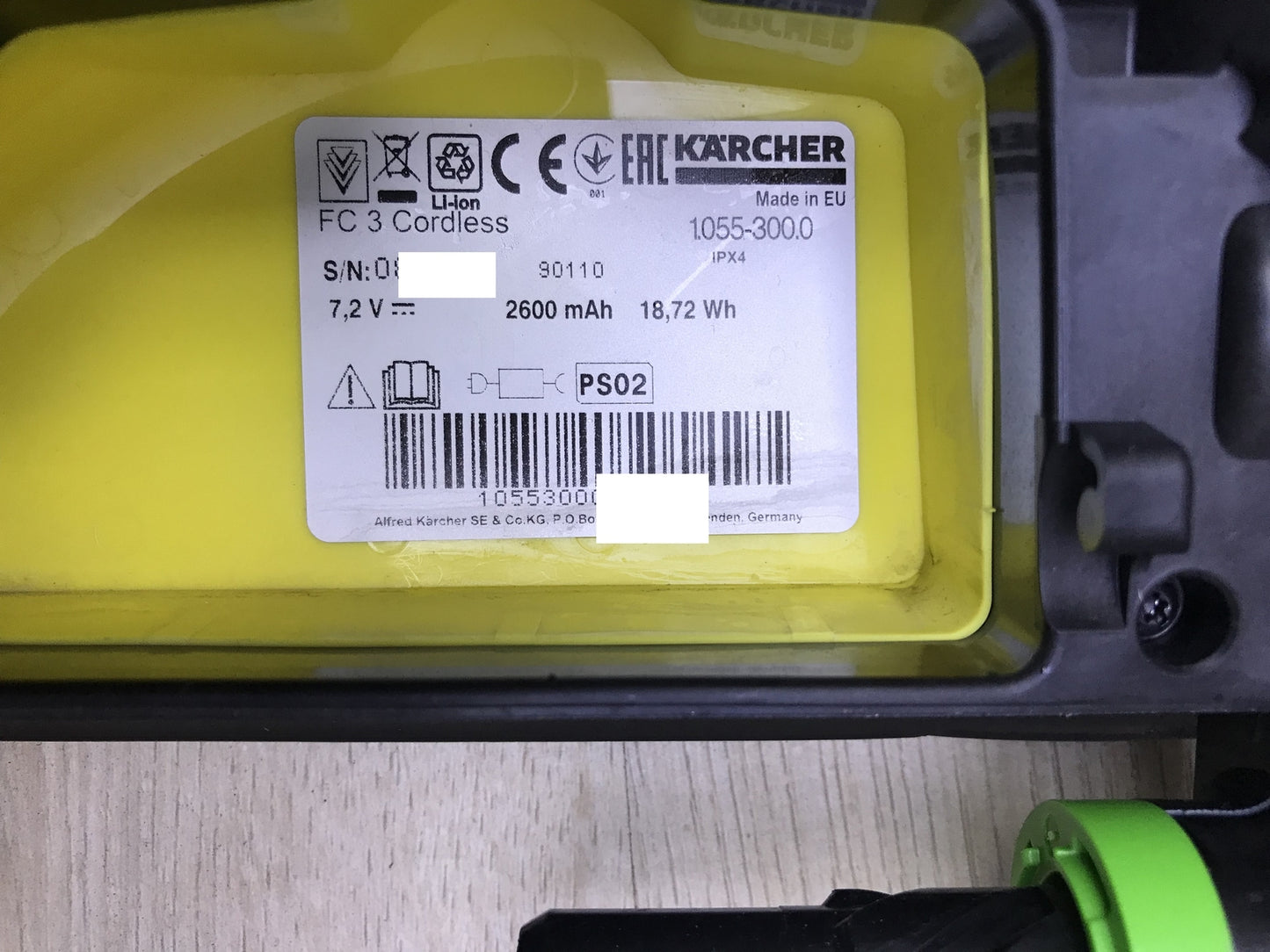 Kärcher FC 3 Cordless Hard Floor Cleaner (1.055-300.0), I29373