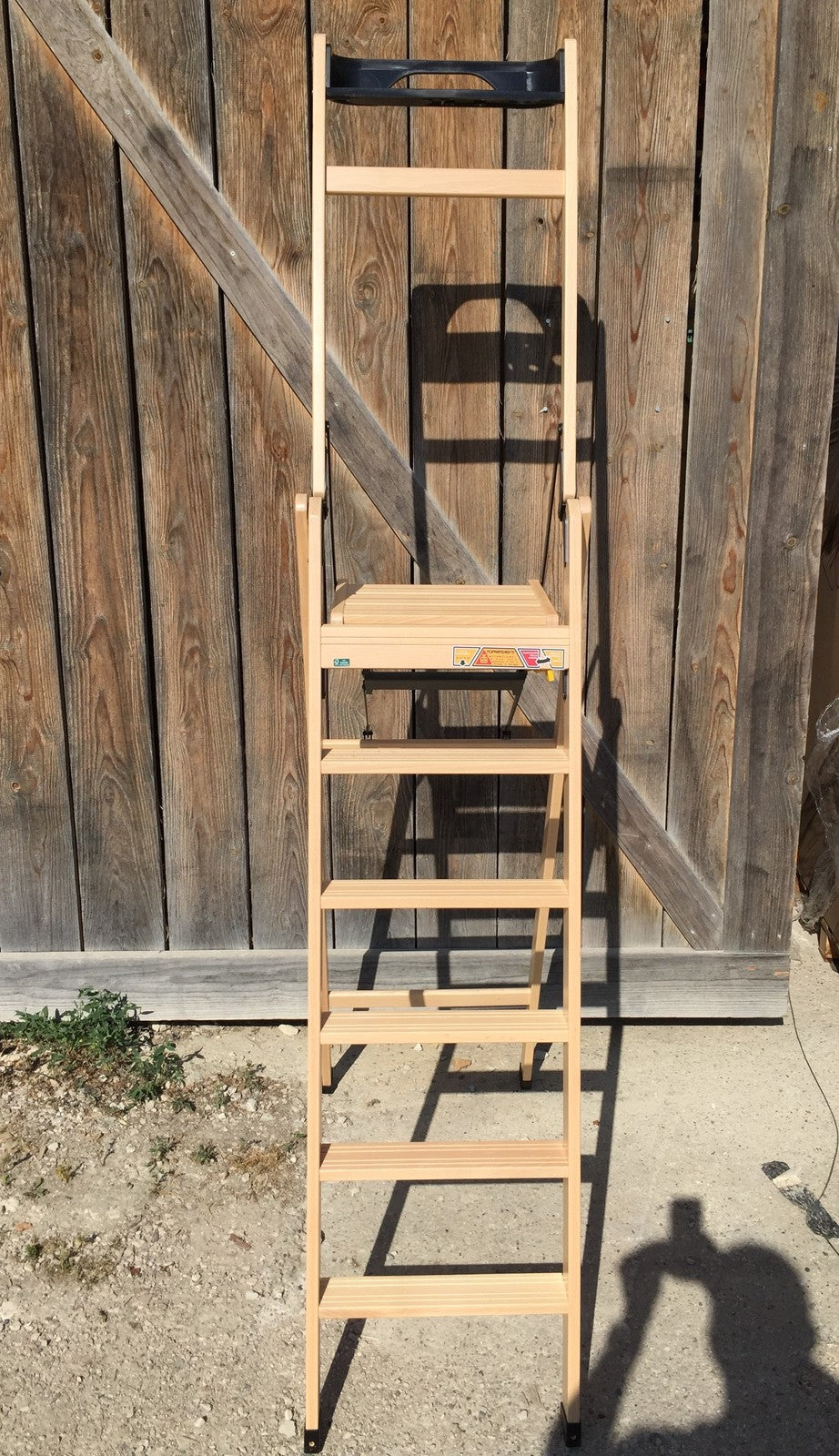 FoppaPedretti 9900380003 Wooden ladder 6 steps Naturale, I32948