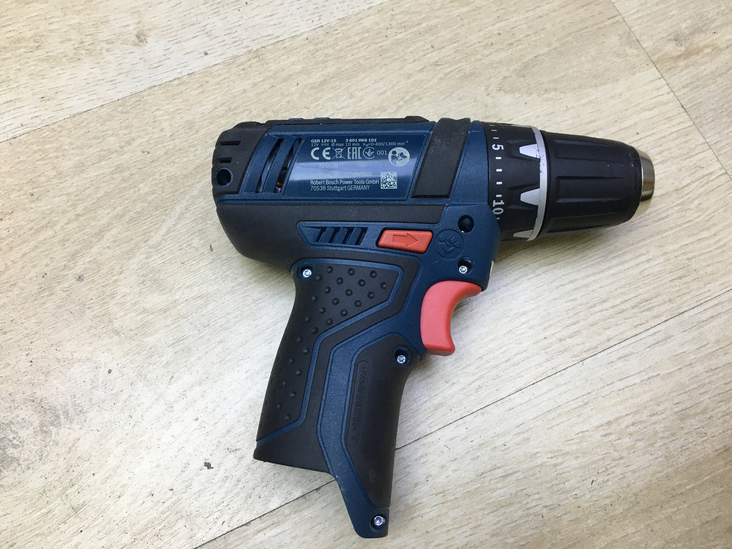 Bosch Professional GSR 12V-15 Akku-Bohrschrauber ohne 2xAkku und Zubehör, I30923