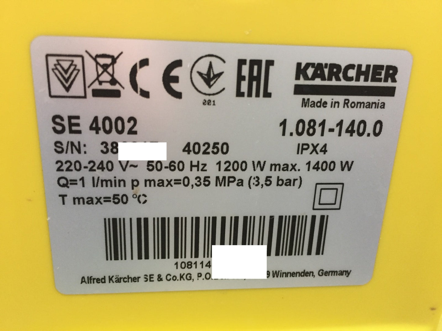 Kärcher SE 4002 Waschsauger (1.081-140.0), I33672