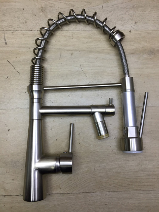 TIMACO LED Küchenarmatur mit Spiralfeder, Wasserhahn, I34105