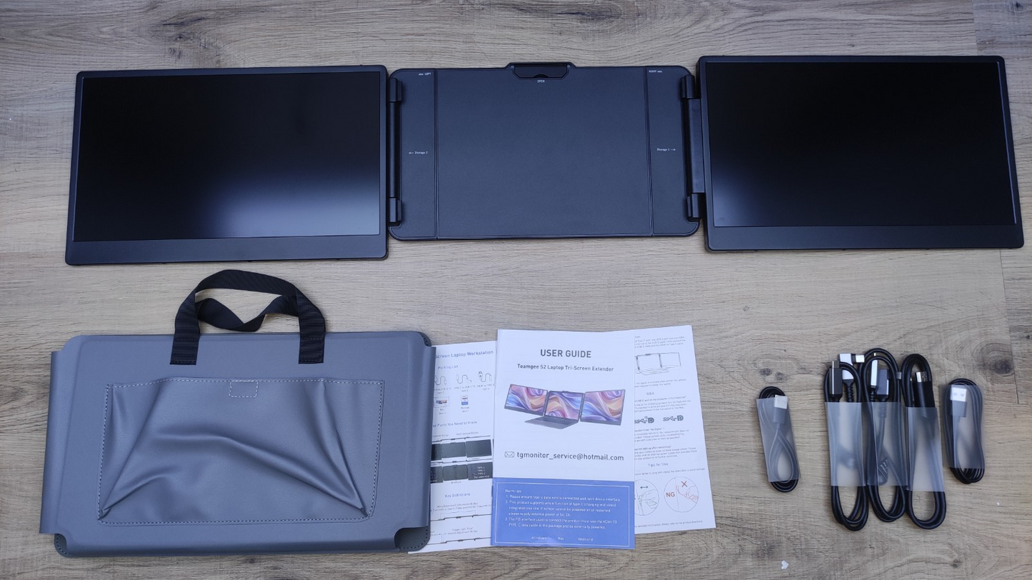 Teamgee S2 Portable Monitor Erweiterung für Laptop 14" FHD 1920x1080 HDMI USB-C