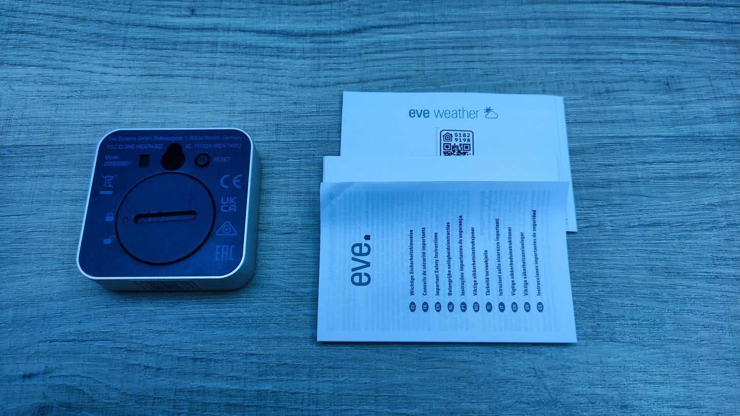 Eve Weather 20EBS9901 Smarte Wetterstation, I32762