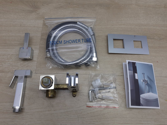 Ibergrif M22011 WC-Bidet Handbrause Set mit Dusche und Halter, Unterputz, I17994