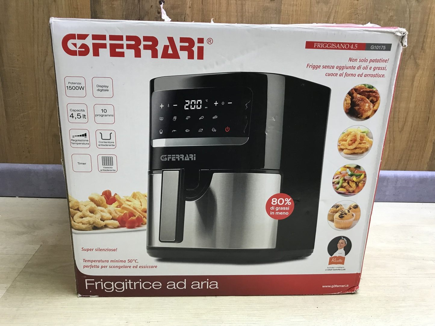 G3 Ferrari G10175 air fryer, 4.5 L, 1500W, 10 programs, I29072