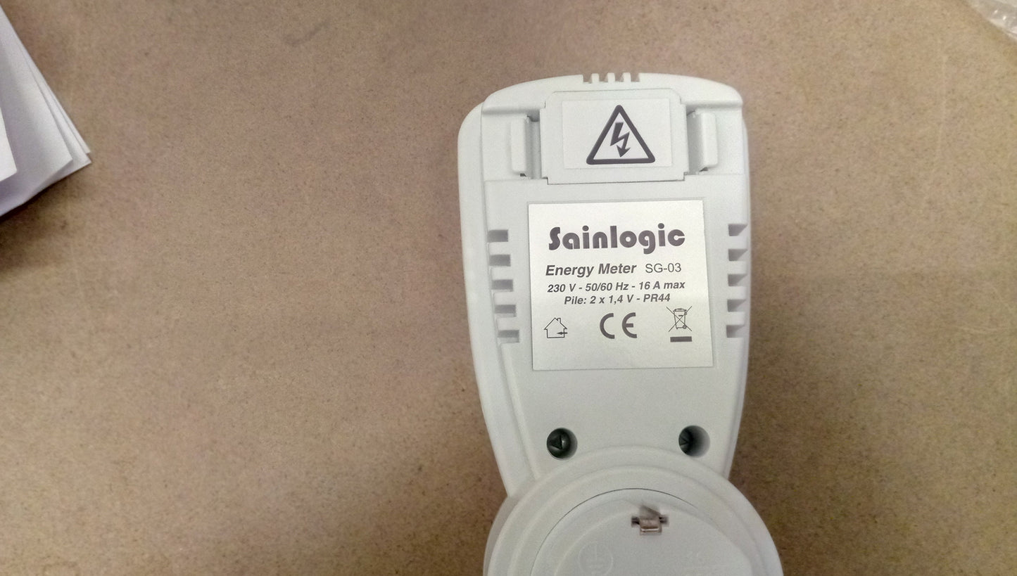 Sainlogic Strommessgerät mit großem LCD Bildschirm - Stromzähler,Rechnung V02179