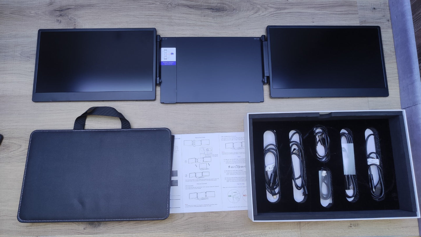 Laptomo S3 Portable Monitor Erweiterung für Laptop 14" FHD 1920x1080 HDMI USB-C
