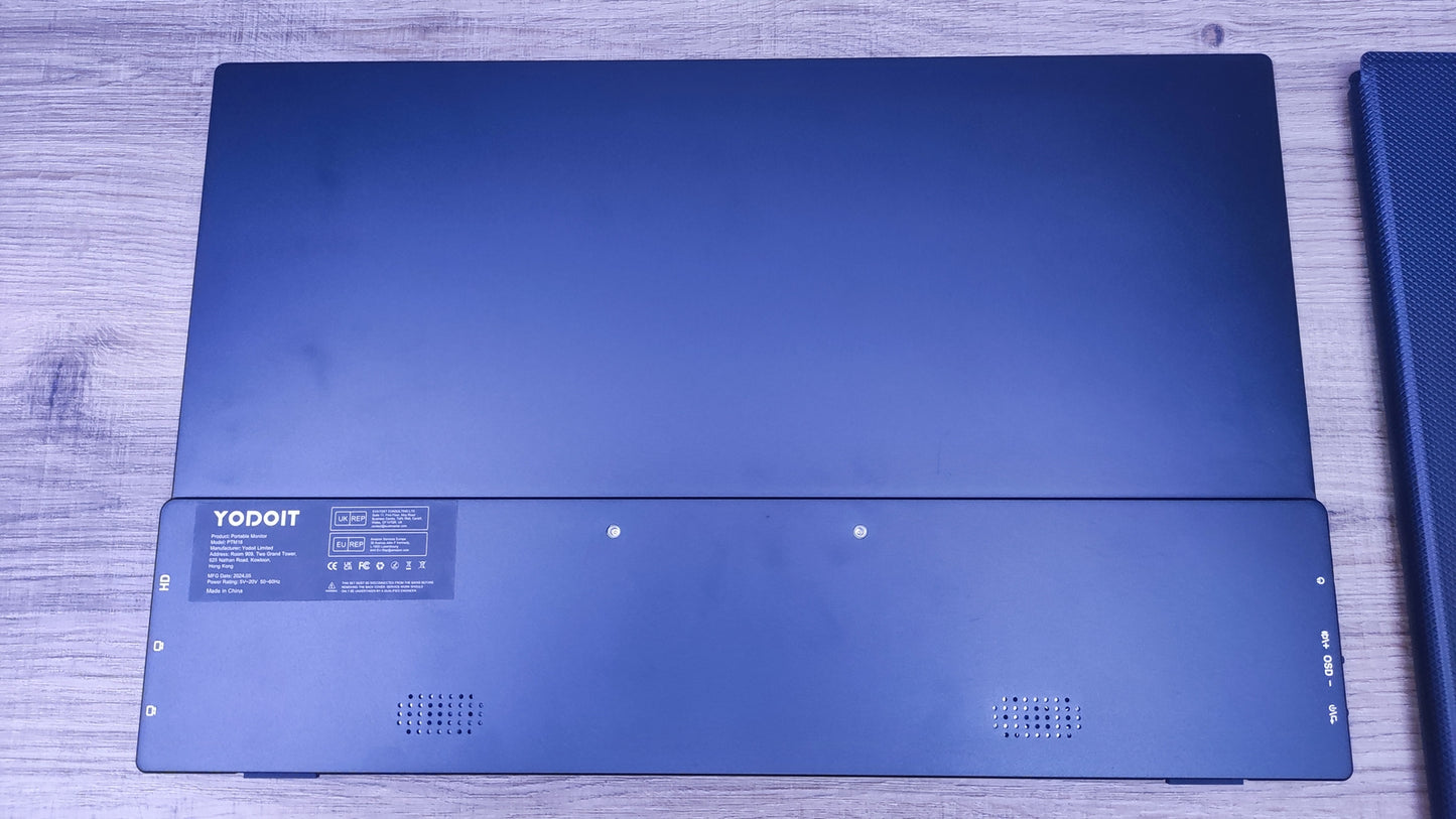 Yodoit PTM16 Tragbarer 2.5K Monitor 16" QHD 2560x1600 IPS Mini-HDMI USB-C 120Hz