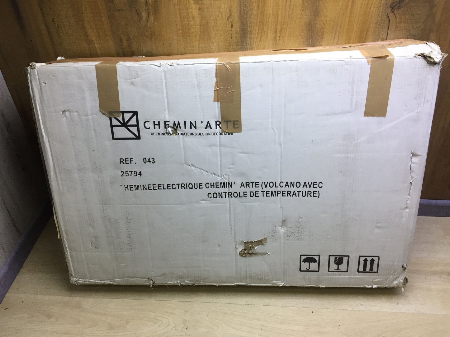 Chemin'Arte 043 Elektrischer Kamin Design Volcano Stahl 2000W, I31648