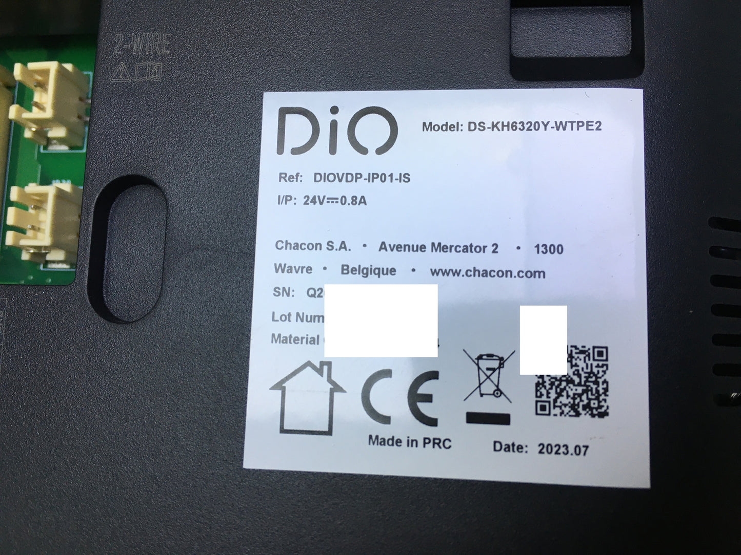 DiO DIOVDP-IP01 Video Intercom Wired Wi-Fi, I31399