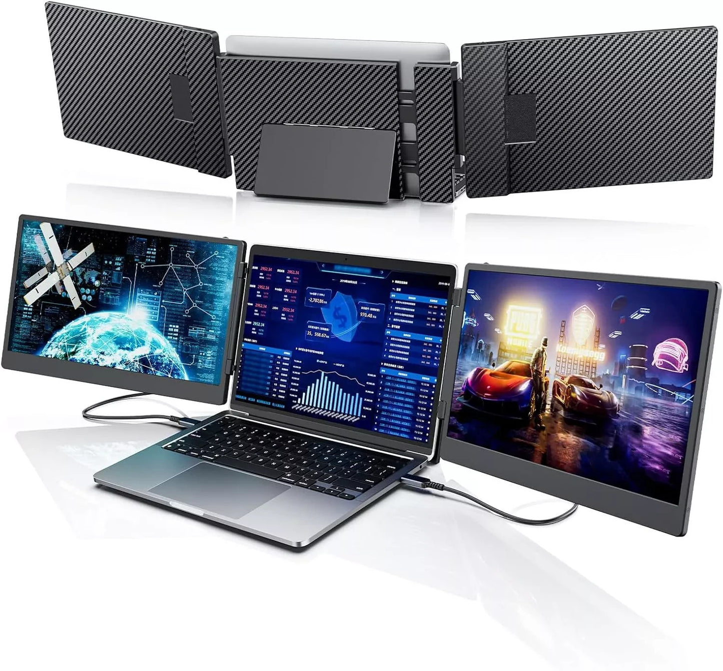 Laptomo S3 Portable Monitor Erweiterung für Laptop 14" FHD 1920x1080 HDMI USB-C