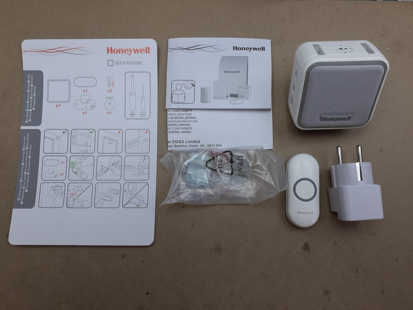 Honeywell Home DC515NBS Honeywell 5er Serie Türklingel 150m HALO weiß, I02458