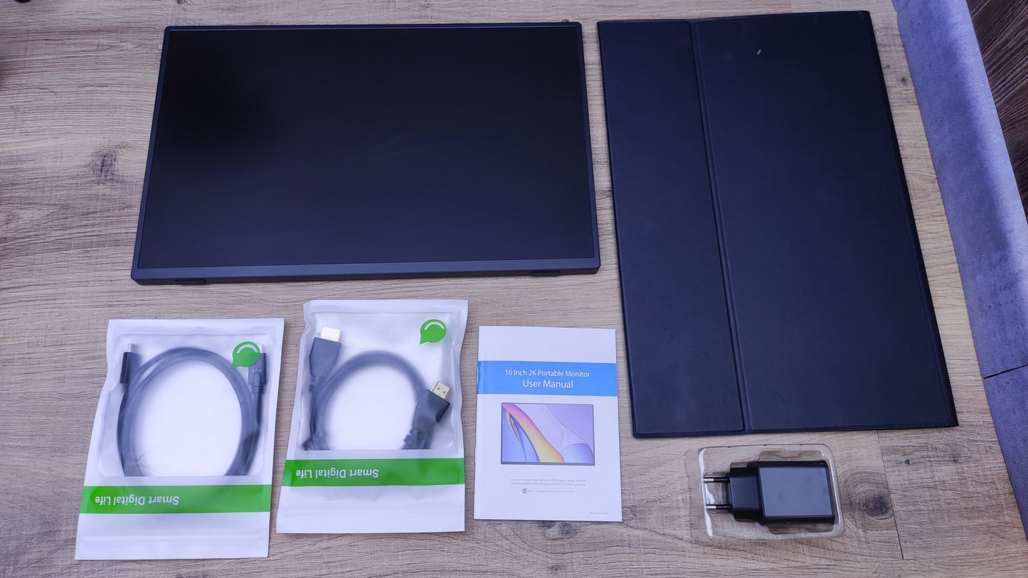 Uperfect Portable Monitor 16" QHD 2560x1600 IPS LCD HDR USB-C HDMI Speaker