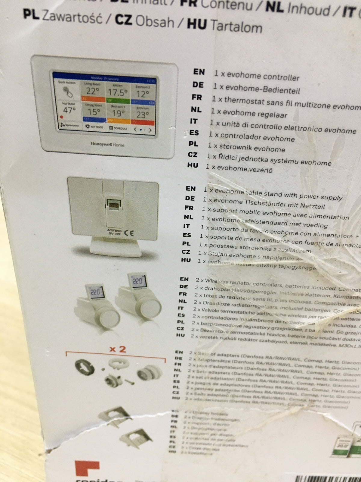 Honeywell Home evohome Wi-Fi Starter Paket THR99C3102, I31482