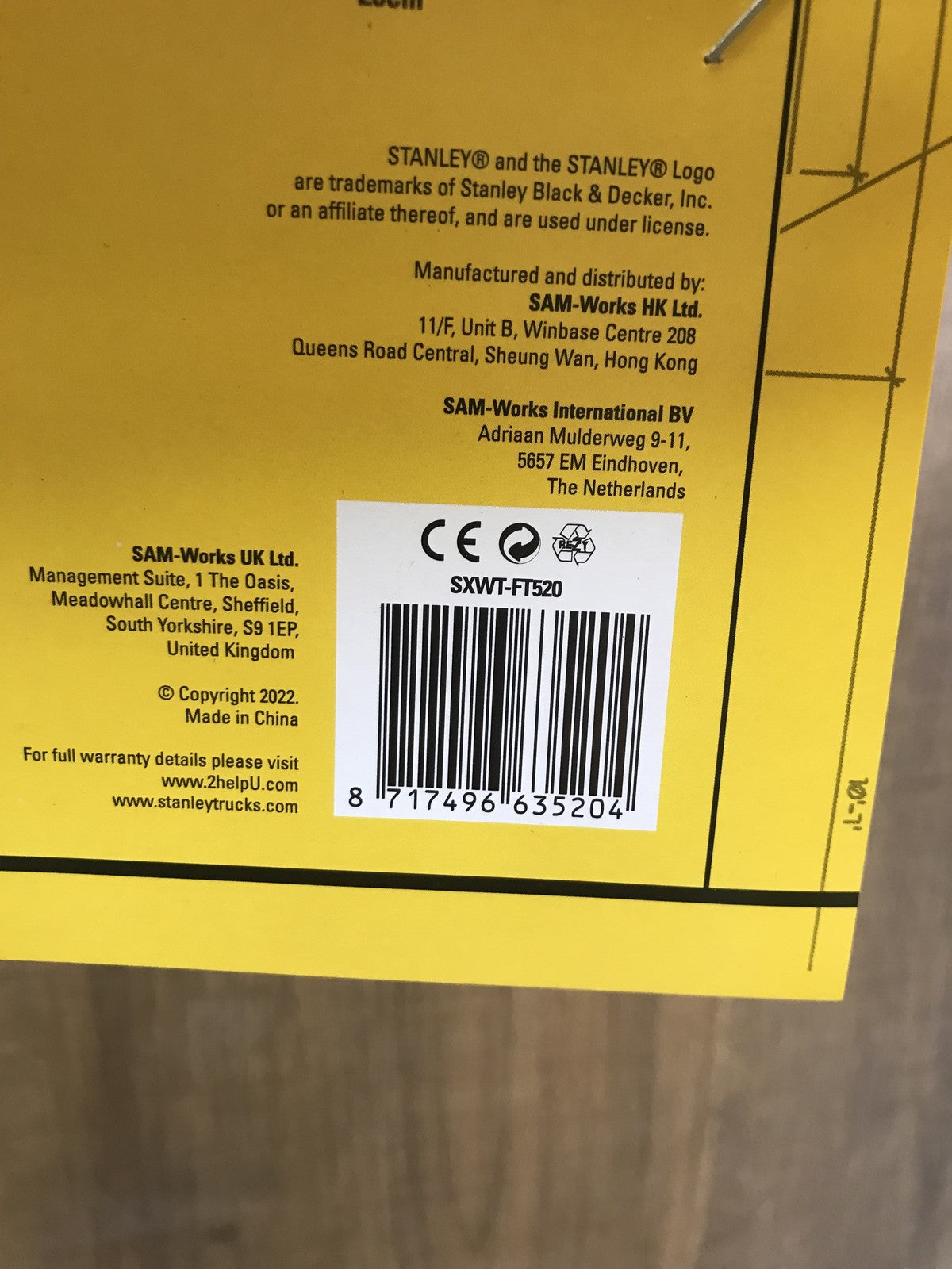 Stanley SXWTD-FT520 steel sack truck, 120 kg max. load, I32942