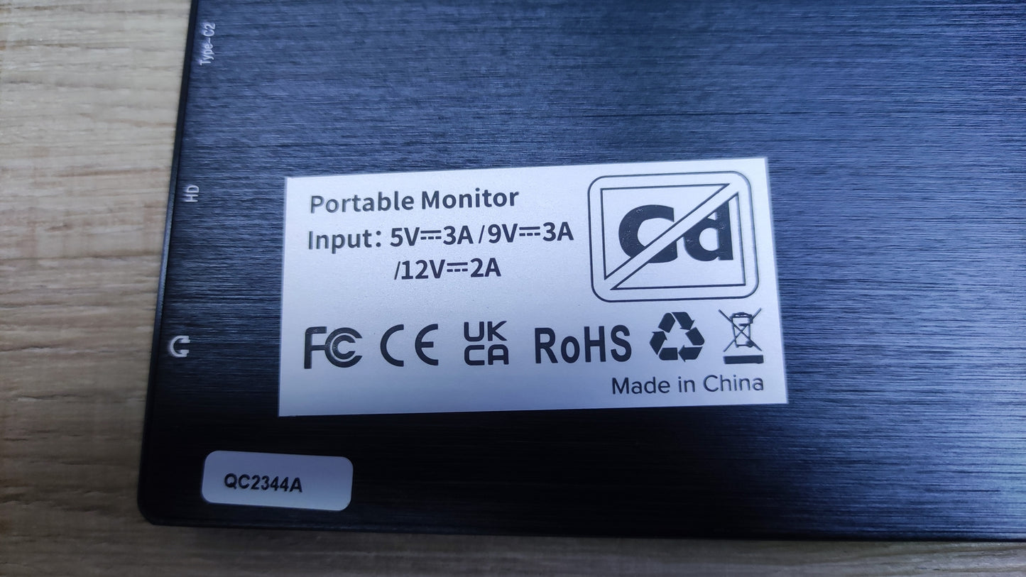 UPERFECT Tragbarer 2K Monitor 17.3" 2560x1440 IPS HDMI USB-C 60Hz Lautsprecher