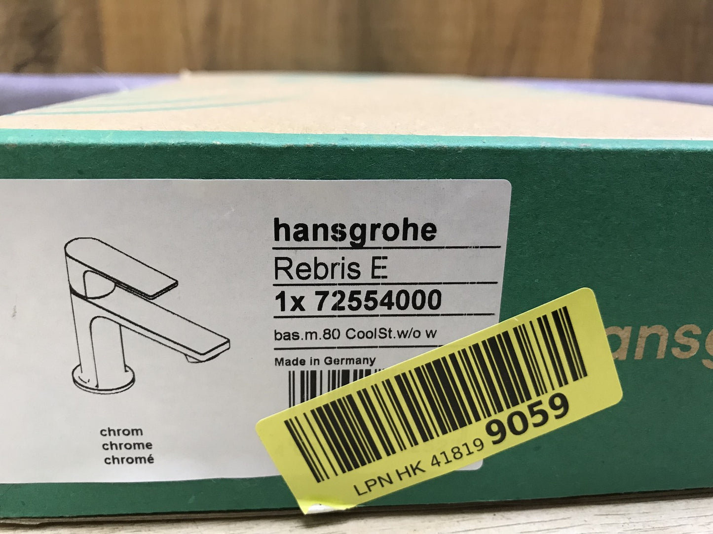 hansgrohe Rebris E basin mixer 72554000, faucet, I32917