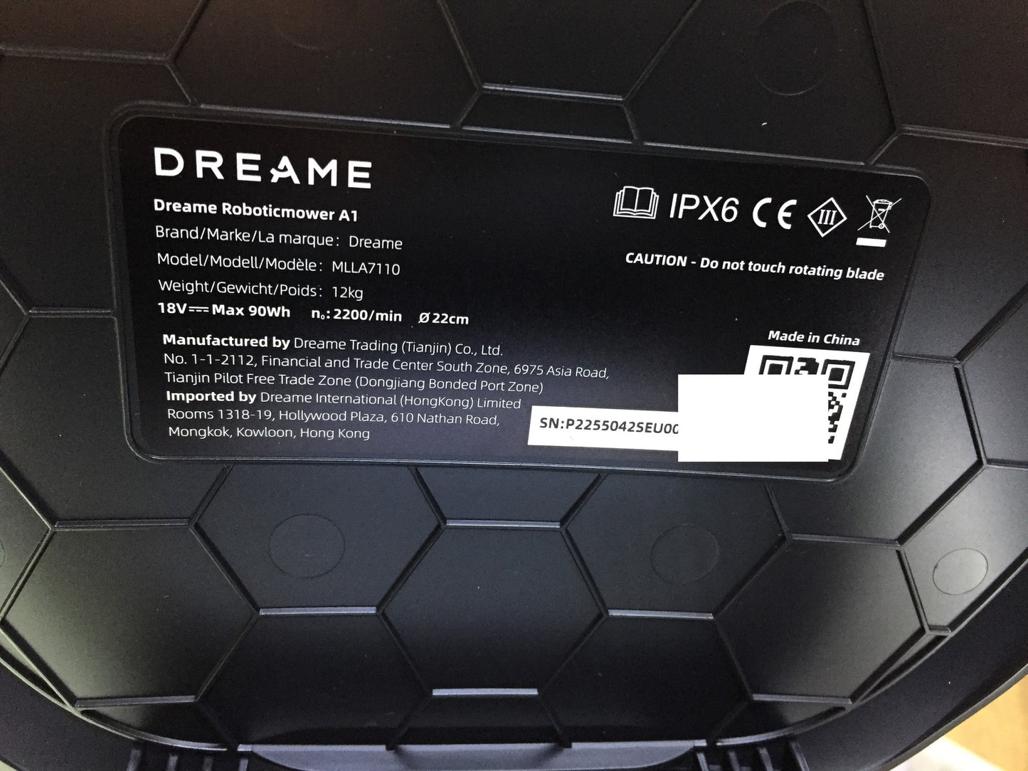 DREAME Intelligent Robotic Lawnmower A1 (MLLA7110), I33389