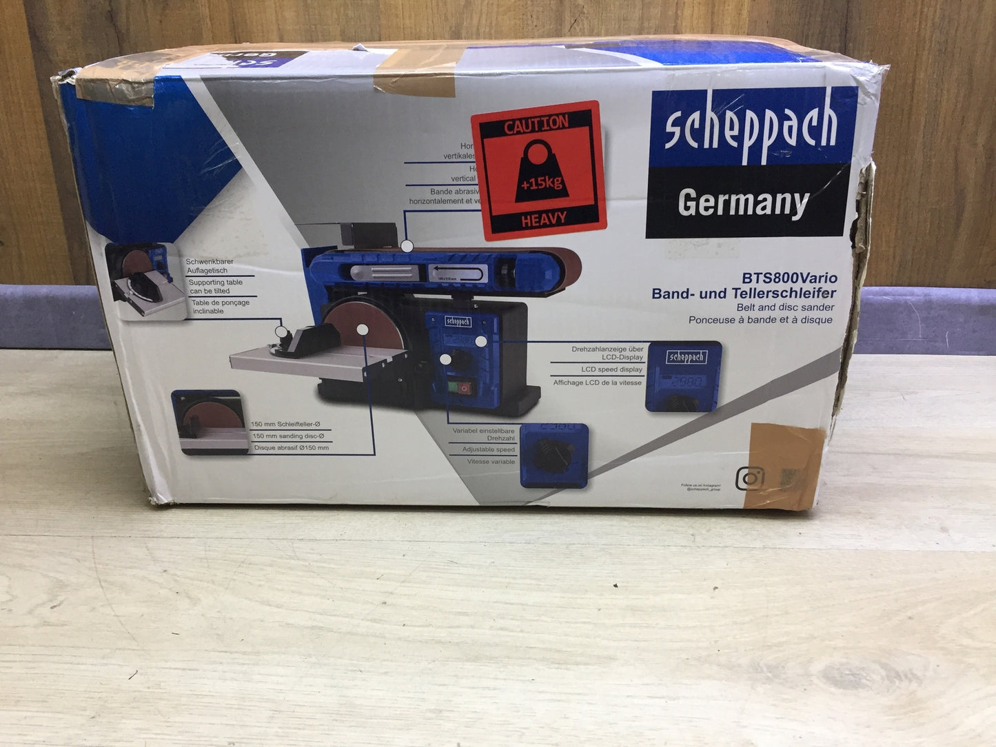 Scheppach Band- & Tellerschleifer BTS800Vario (5903313901), I31871