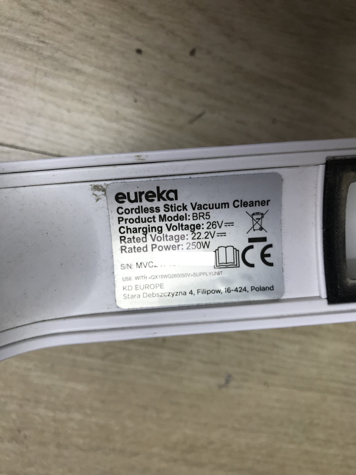 Eureka BR5 Cordless 2-in-1 Vacuum Cleaner, I29547
