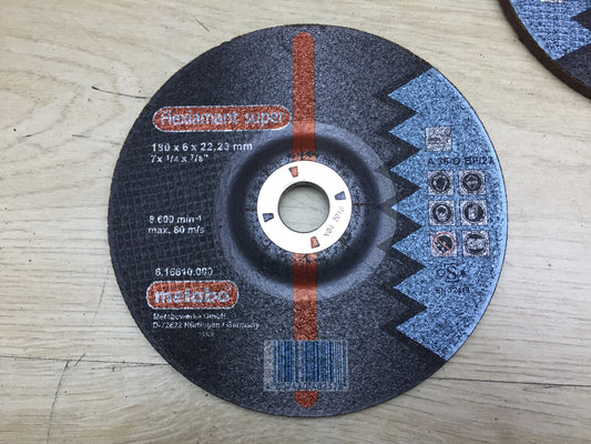 8x Metabo Schruppscheibe Flexiamant super 180 x 6 x 22,2 Inox 616610000 I27707