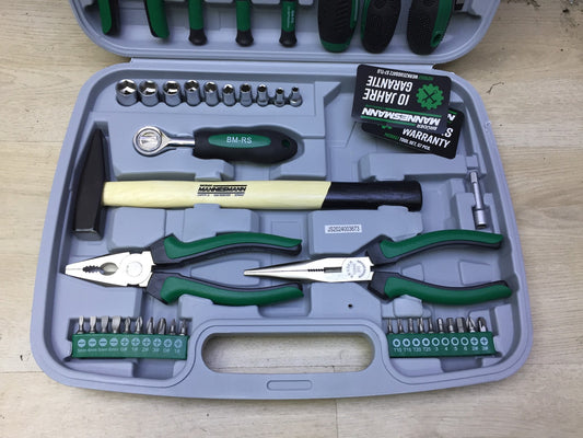 Brüder Mannesmann Werkzeuge M29057 Werkzeugsatz, 47-teilig, I33140