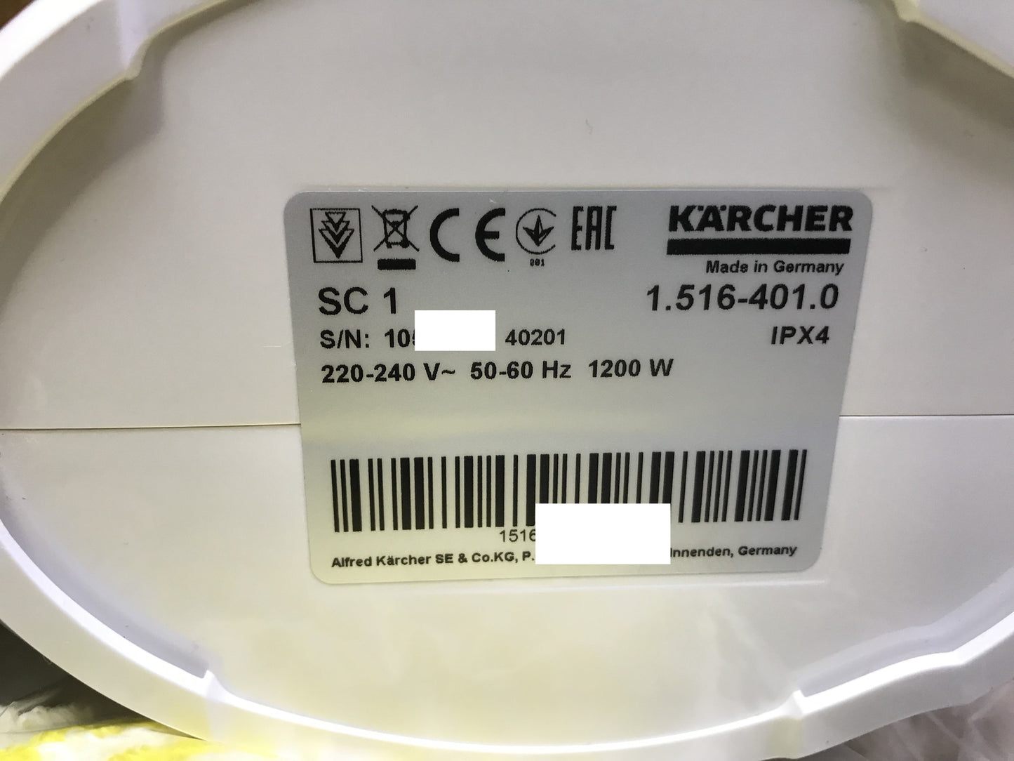 Kärcher steam cleaner SC 1 (1.516-401.0), steam pressure 3 bar, I32023