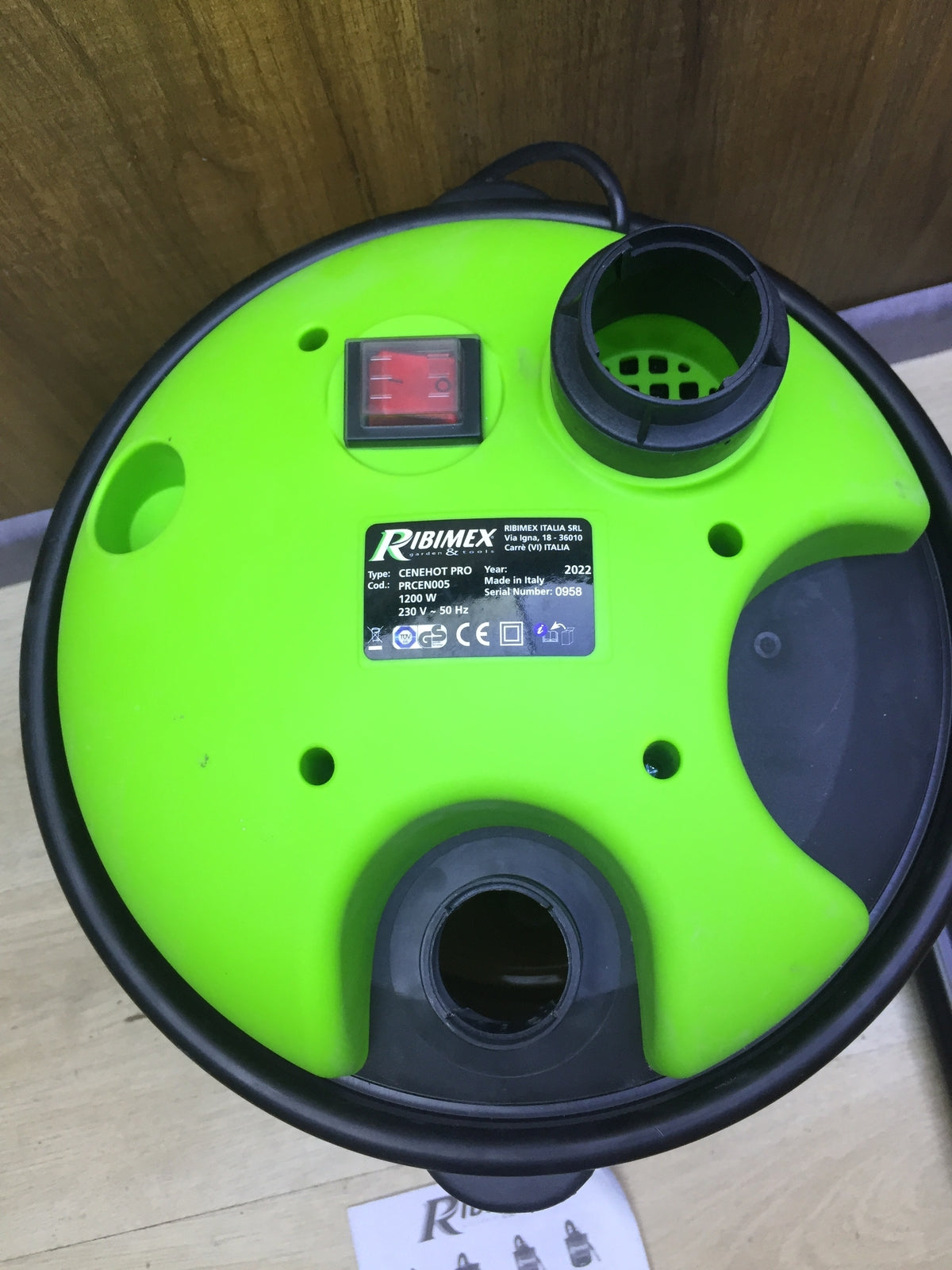 RIBIMEX Cenehot Pro PRCEN005 Aschesauger, 1200W, Edelstahl, I30902