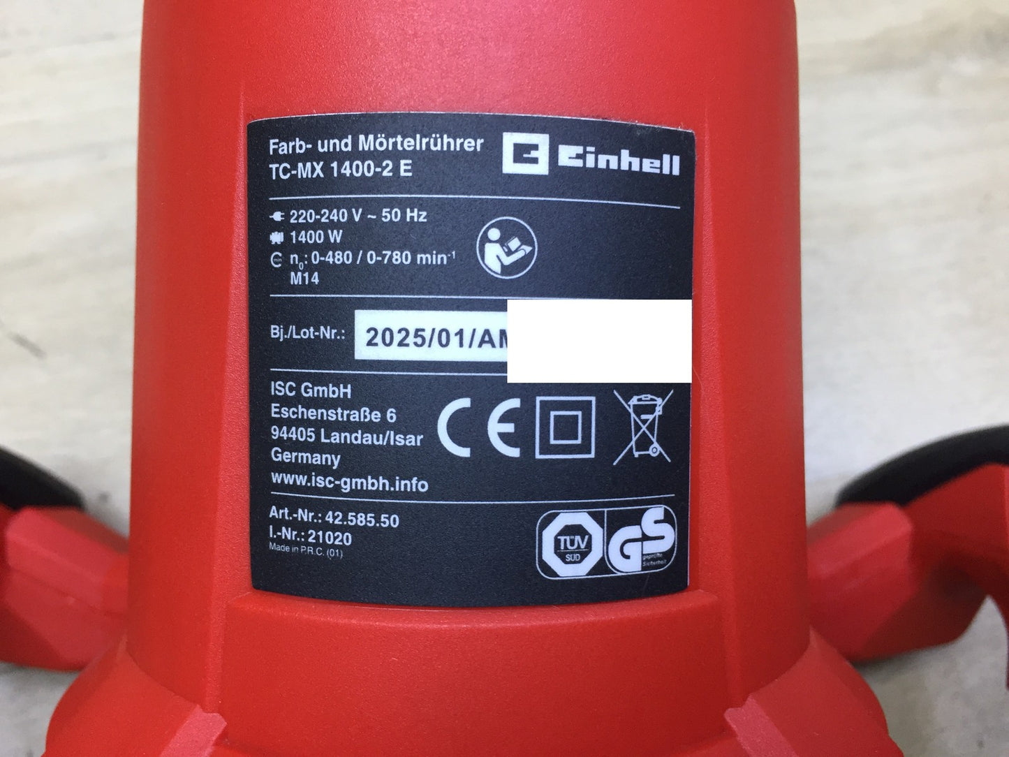 Einhell TC-MX 1400-2 E Mixer 1400W incl. stirrer (4258550), I33304