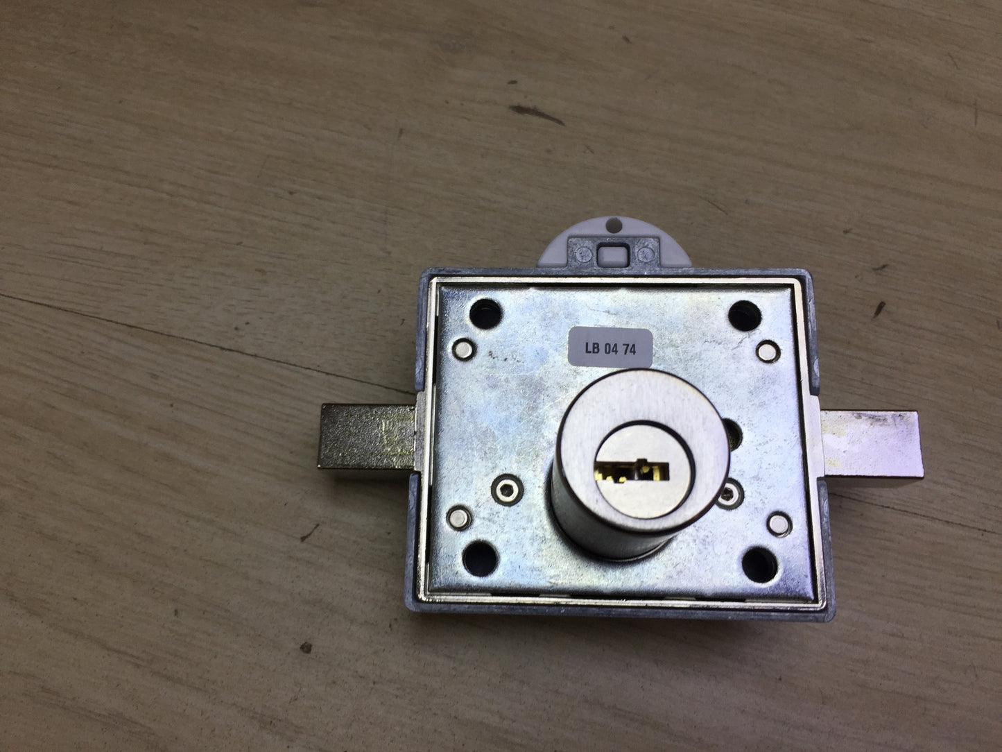 Lince Security Anti-Shock Lock with Alarm, Alloy Steel, White, I31755