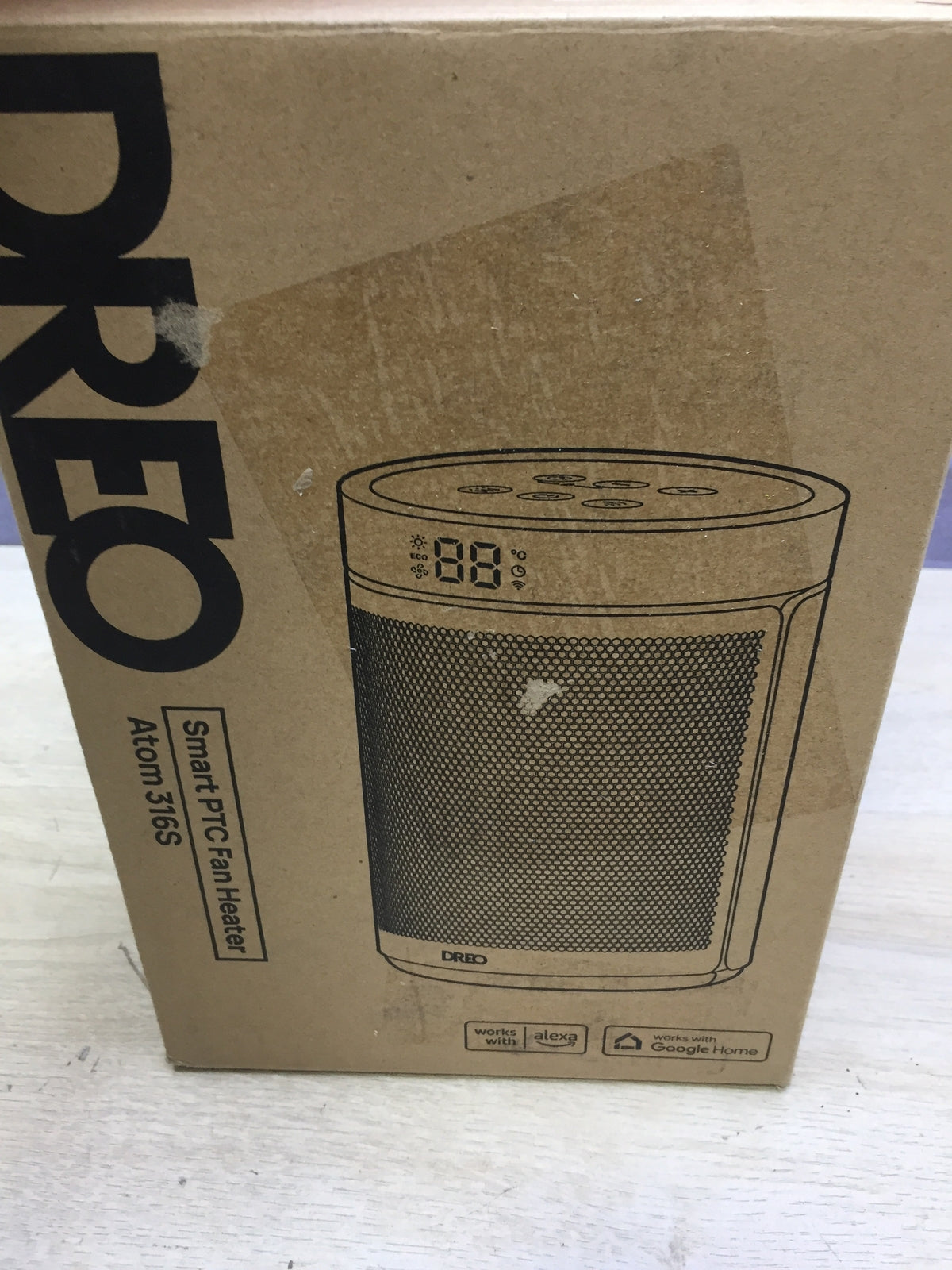 Dreo DR-HSH006S Energy-saving fan heater, 1500W, I32034