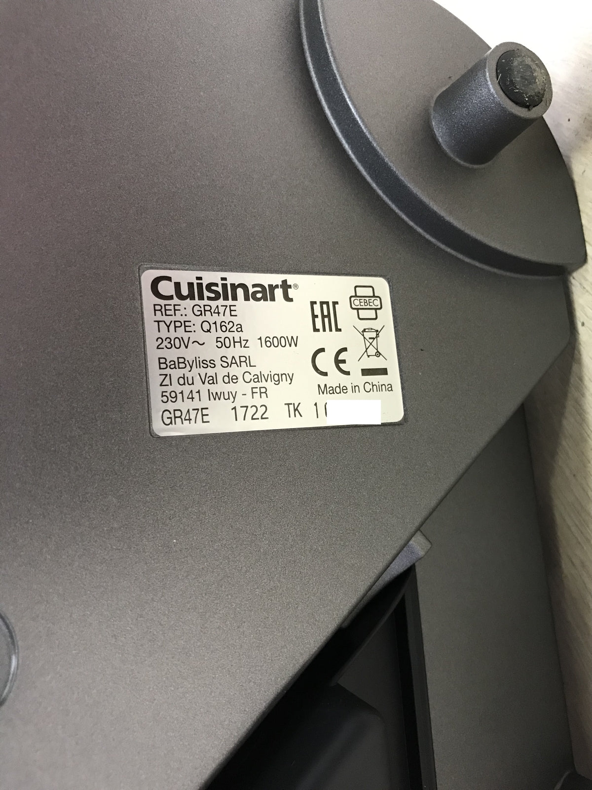 Cuisinart Griddler Elite Electric Contact Grill GR47E, I28954
