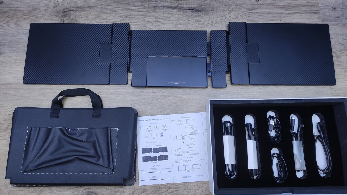 TeamGee S3 Portable Monitor Erweiterung für Laptop 14" FHD 1920x1080 HDM USB-C