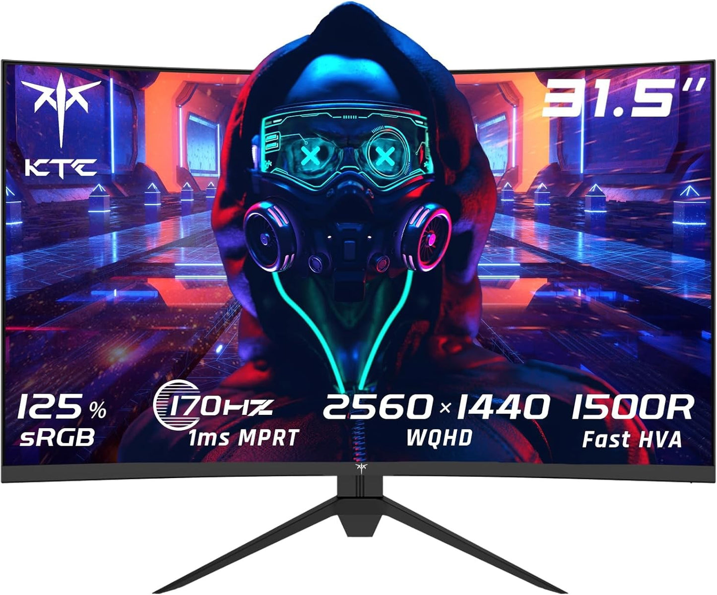 KTC H32S17 Monitor 31.5" WQHD 2560x1440 HDR10 HDMI DP AMD FreeSync 165Hz 1ms