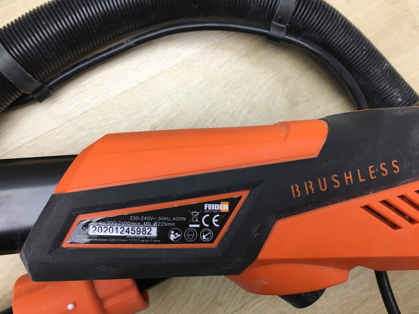 FEIDER Wandschleifer 400 W 225 mm, Bürstenloser Motor, I16570