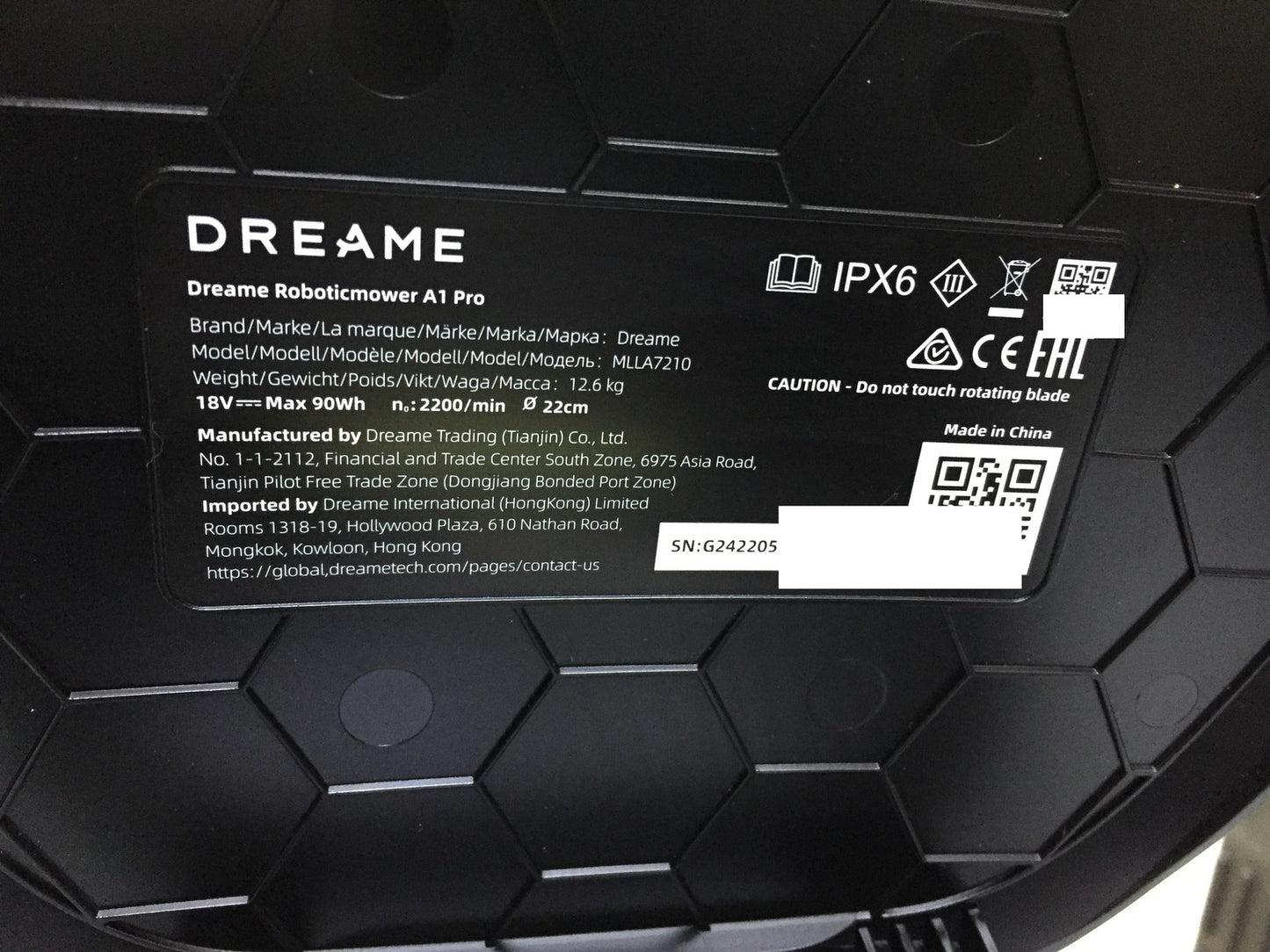 DREAME Intelligenter Mähroboter A1 Pro bis 2000m² 3D Sensor (MLLA7210) I34087
